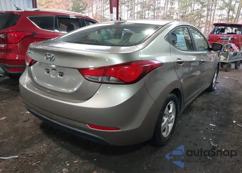 2014 Hyundai Elantra Se z USA, uszkodzony, nr VIN 5NPDH4AE8EH514698